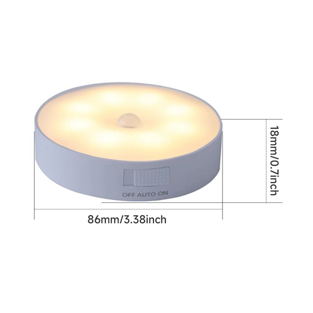 Sensore di movimento luce a LED luci notturne ricaricabili USB per cucina camera da letto scale armadio corridoio armadio luce notturna
