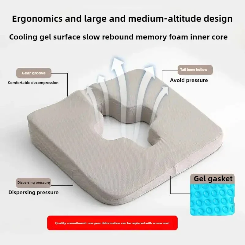Hospital-Grade Anti-Bedsore Cushion for Bedridden Patients Pressure Relief Seat Pad Comfortable Buttocks Support
