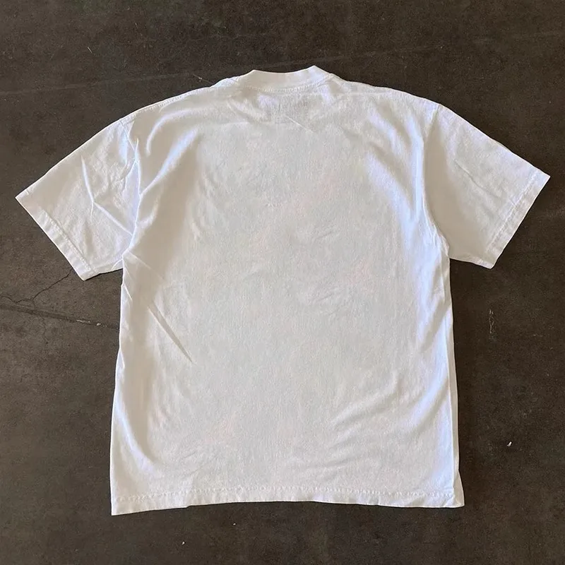 Loose Fit Short Sleeve T-Shirt Pure Cotton Double Thread Women's Style Heavyweight Couple's Tee Casual Summer Fashion