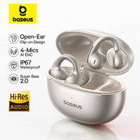 Baseus MC1 Pro Ear Clip Wireless Earphones Bluetooth 6.0 Hi-Res Sports Earbuds 4-Mic ENC OWS TWS Headphone IP67 Waterproof 40Hrs