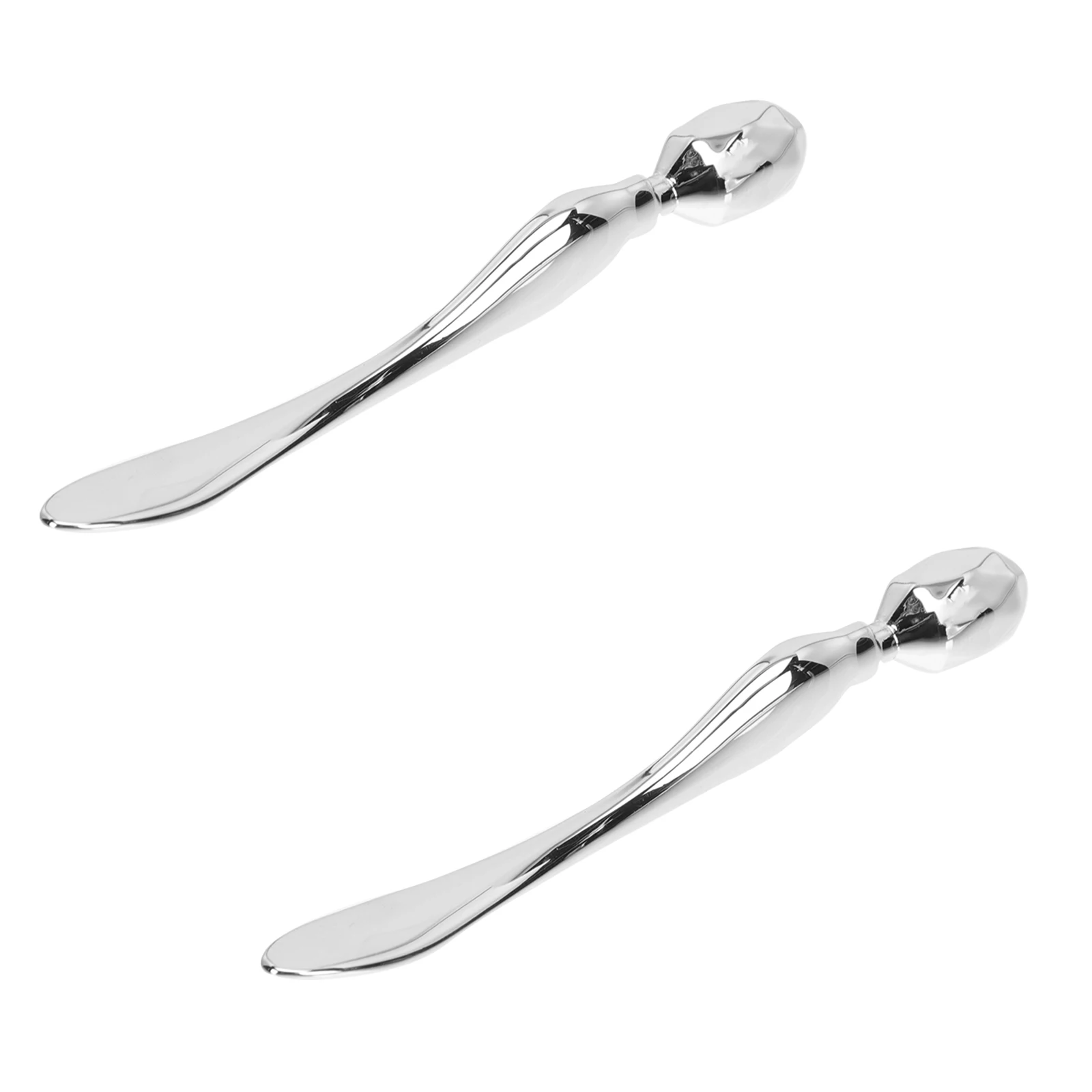 

2pcs Cream Rods Zinc Alloy Skincare Tools Portable Face Eye Massage Spoon Beauty Supplies For Eye Lotion