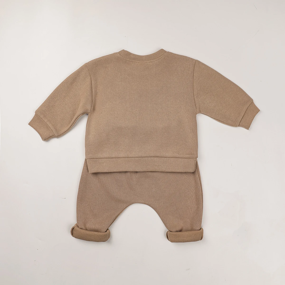 Conjunto de ropa de moda para bebé, Tops informales para niño y niña, suéter y pantalón suelto, 2 piezas, ropa para recién nacido