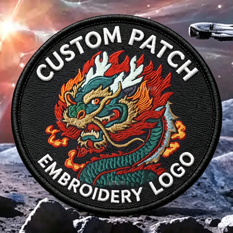 

Custom Team Group Logo Embroidered Patch Personalized Custom Your Own Logo Patch Hook & Loop Iron On Patches For Clothing Jeans