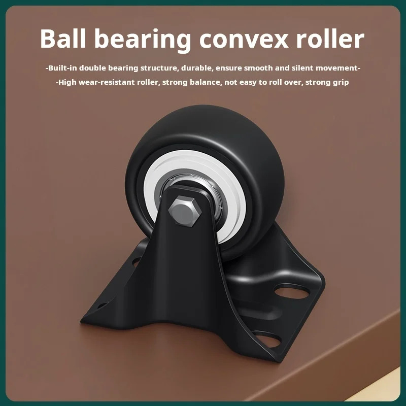 Silent1.5-Inch Gold Drill PVC Casters Swivel Wheels For Commercial Use Wear-Resistant Industrial Wheels 2-inch Household Rollers
