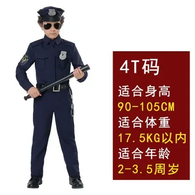 Halloween Politieagent Kostuums Volwassen Feest Carnaval Politie-Uniform Mannen Leger Politieagenten Cosplay Kleding Zet Feest Prestaties