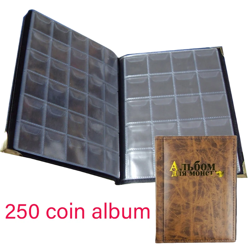 Russian 250 Embedded Coin Loose Folders Stamp Collector Albums Coin Collector Albums Stamp and Coin Storage Albums Peace Dove