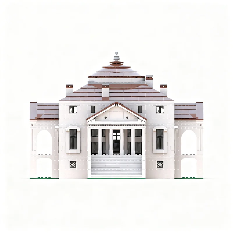 3669pcs MOC Villa La Rotonda Villa Modular Streetscape Model Building Blocks Construction Toys Christmas Gifts Brick Kids Idea