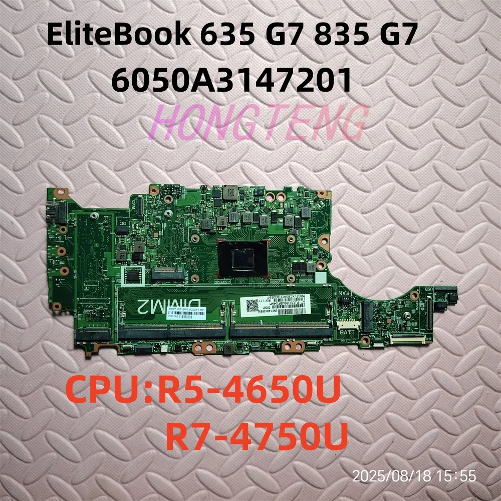 

For HP EliteBook 843 G7 845 G7 Laptop Motherboard 6050A3147201 M22243-601 M22244-001 Notebook With R5-4650U R7-4750u CPU
