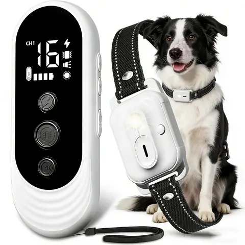 Dog Training Collar with Remote 3300ft IP67 for Small Medium Large Dogs 8-120lbs Shock Collar Beep Vibration Light Modes