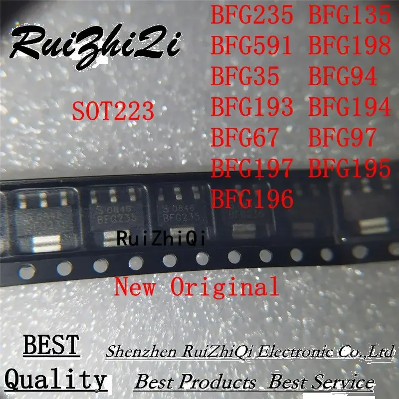 10PCS/LOT NEW BFG235 BFG135 BFG591 BFG198  BFG35  BFG94 BFG193 BFG194 BFG67  BFG97 BFG197 BFG195  BFG196 SOT223