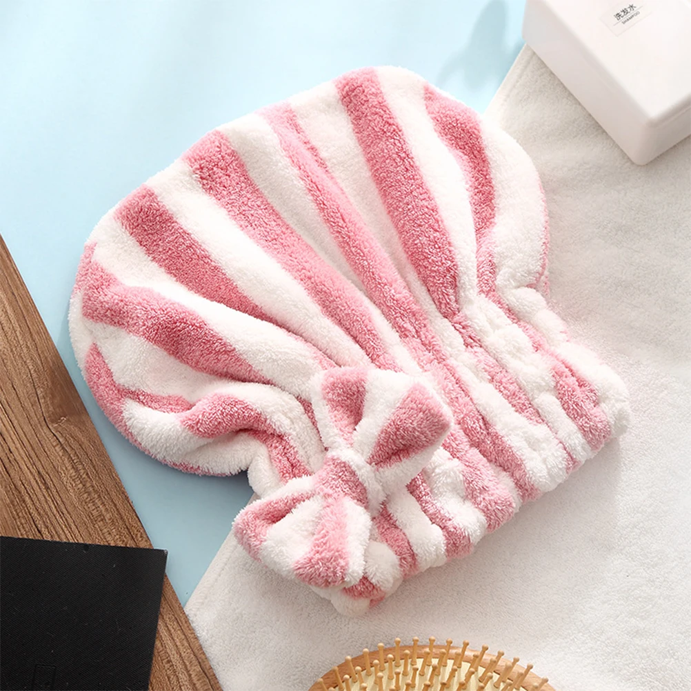 

Hair Cap Bath Accessories Headband Water Absorption Shower Caps Elastic Hair Drying Towel Set Soft Material Comfortable