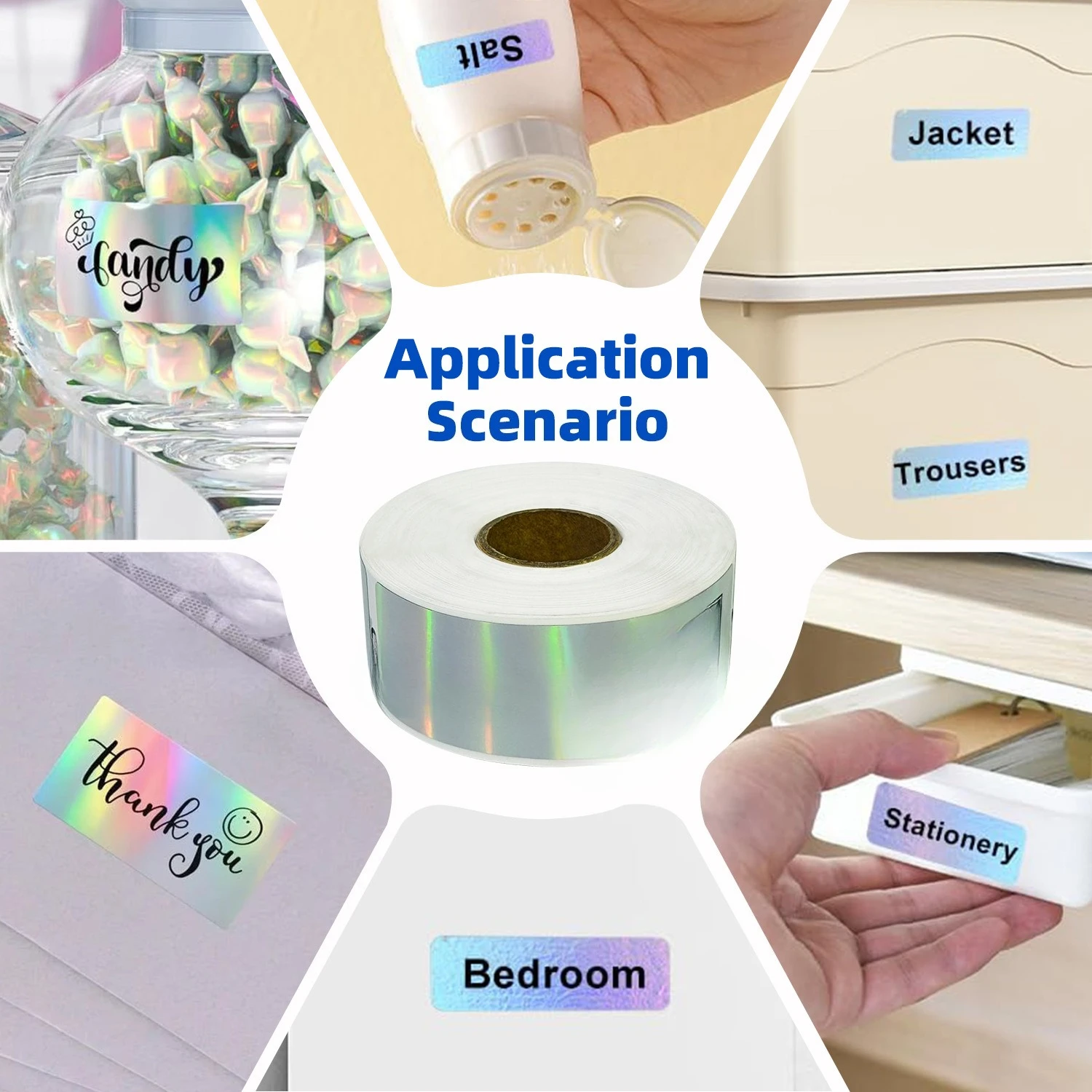 Thermal paper self-adhesive lw-30252 laser five anti-thermal label paper categorization label sticker 200 rolls