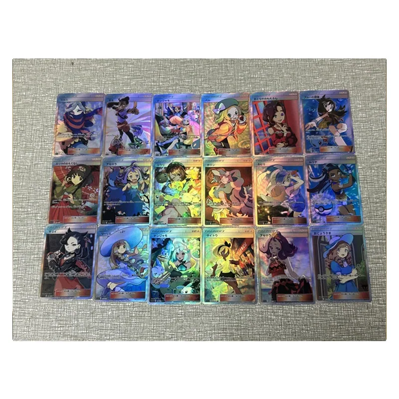 18PC/Set Anime Goddess Story DIY ACG Dawn Misty Boy Battle Game Toys Laser Collectible Card Christmas Birthday Gift