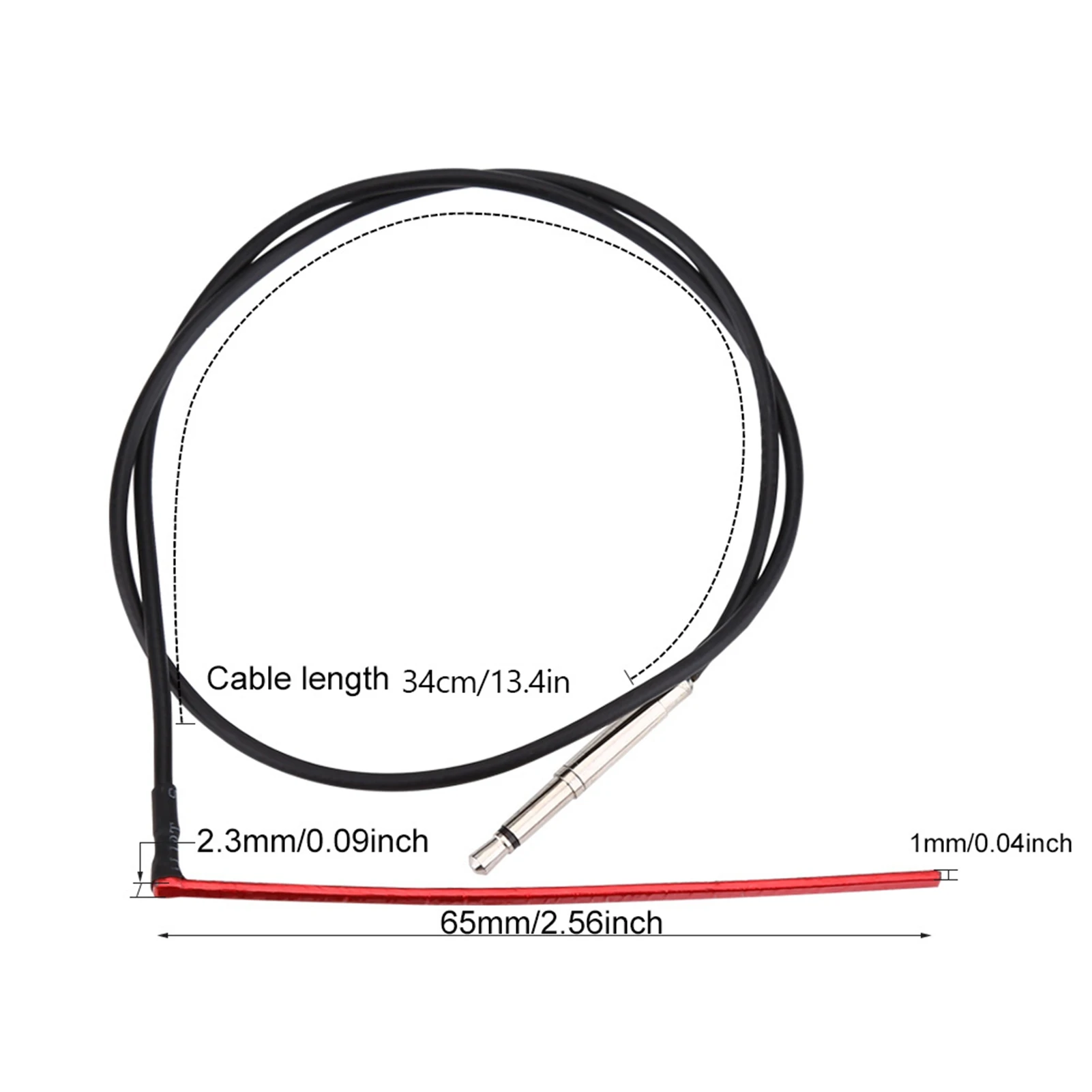 Under Saddle Piezo Bridge Pickup Transducer with 2.5mm for Folk Guitar Bridge Pickup Guitar Piezo Pickup Piezo