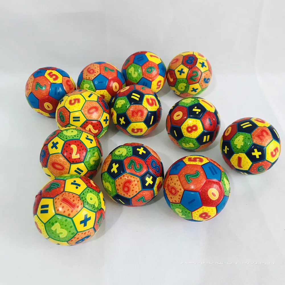 

Soft Squeeze Ball Small Solid 1pc 6.3cm 7cm 10cm For Children Number Football Outdoor Playing Random Color