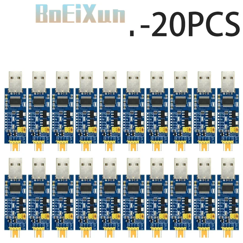 1-20PCS FT232RL USB to TTL Serial Adapter 5V/3.3V/1.8V Switchable 3Mbps for Arduino ESP32 MCU