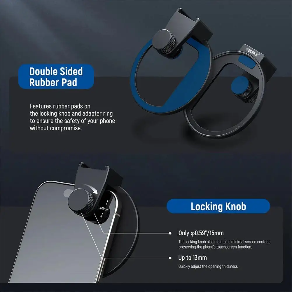 67mm Mobile Phone Filter Holder With Cold Shoe Holder For Iphone 15/14/13/12 Upgraded Smartphone Filter Cellphone Lens Stand