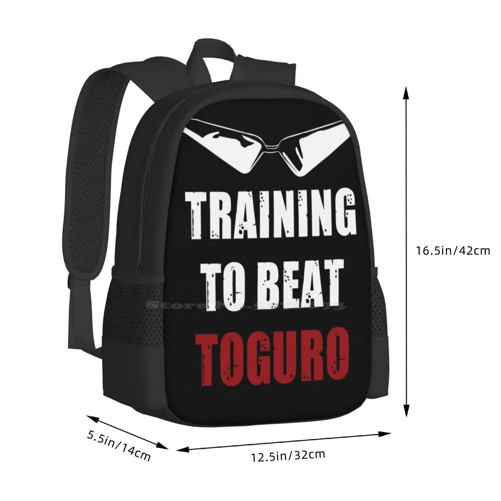 Entrenamiento alternativo para golpear Toguro, mochila para estudiantes universitarios, diseño de patrón, bolsas para jóvenes Toguro Yu Hakusho Yusuke