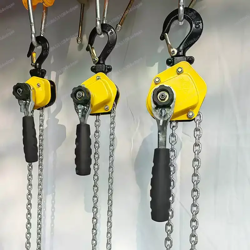0.25/0.5 Ton 1.5/3Meter Mini Hand Chain Hoist Hook Mount Capacity Lift Portable Manual Lever Block Lifting Hand-cranked Gourd