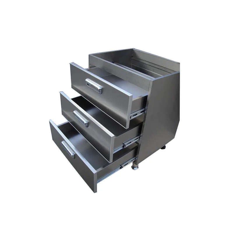 Stainless Steel Medical Drawer Cabinet Anti-Corrosion Lab Equipment Storage with Sliding Rails