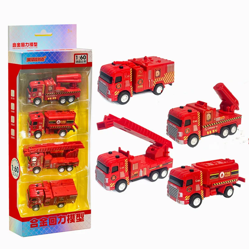 

1: 60 alloy engineering rescue car model,simulated fire truck toy,original packaging gift,wholesale