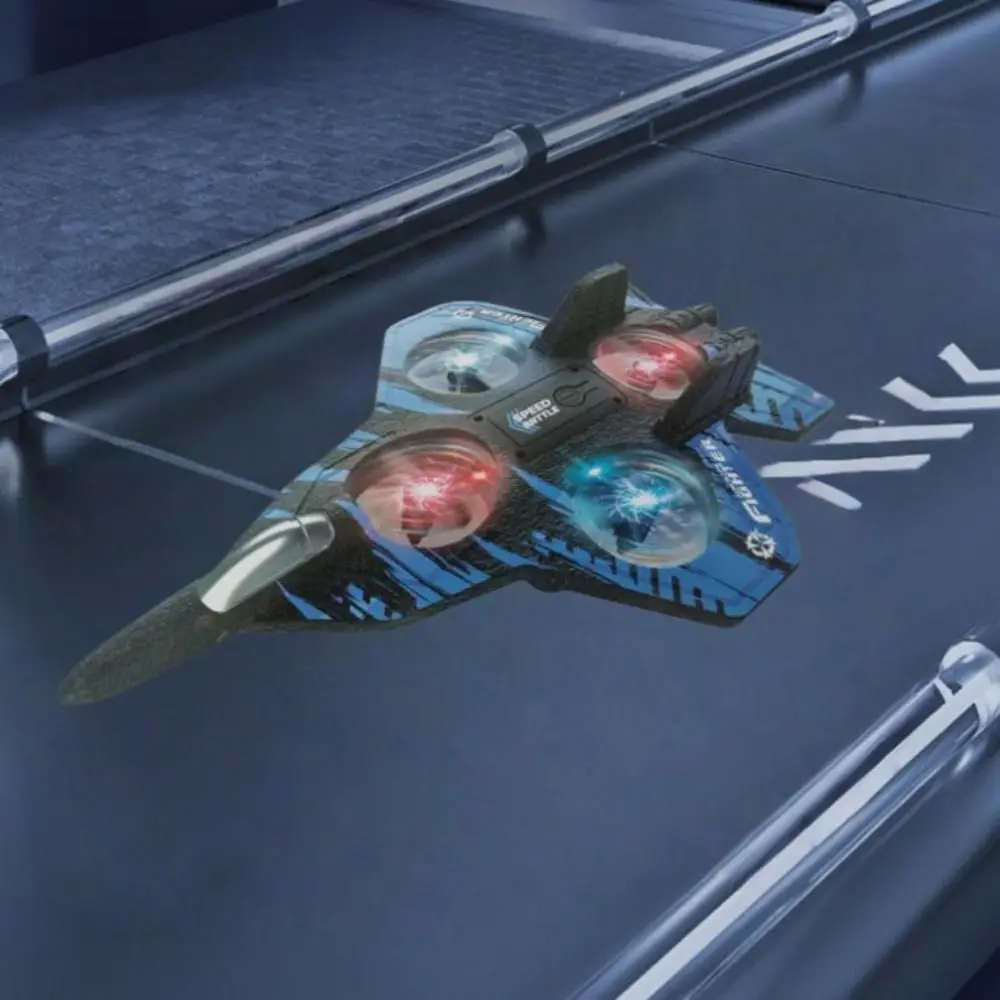 เฮลิคอปเตอร์บังคับวิทยุโฟม EPP แบบชาร์จไฟได้ พร้อมเซ็นเซอร์แรงโน้มถ่วง มอเตอร์สี่ตัว พกพาสะดวก มีไฟ  แบบเครื่องบินเจ็ทบังคับวิทยุ