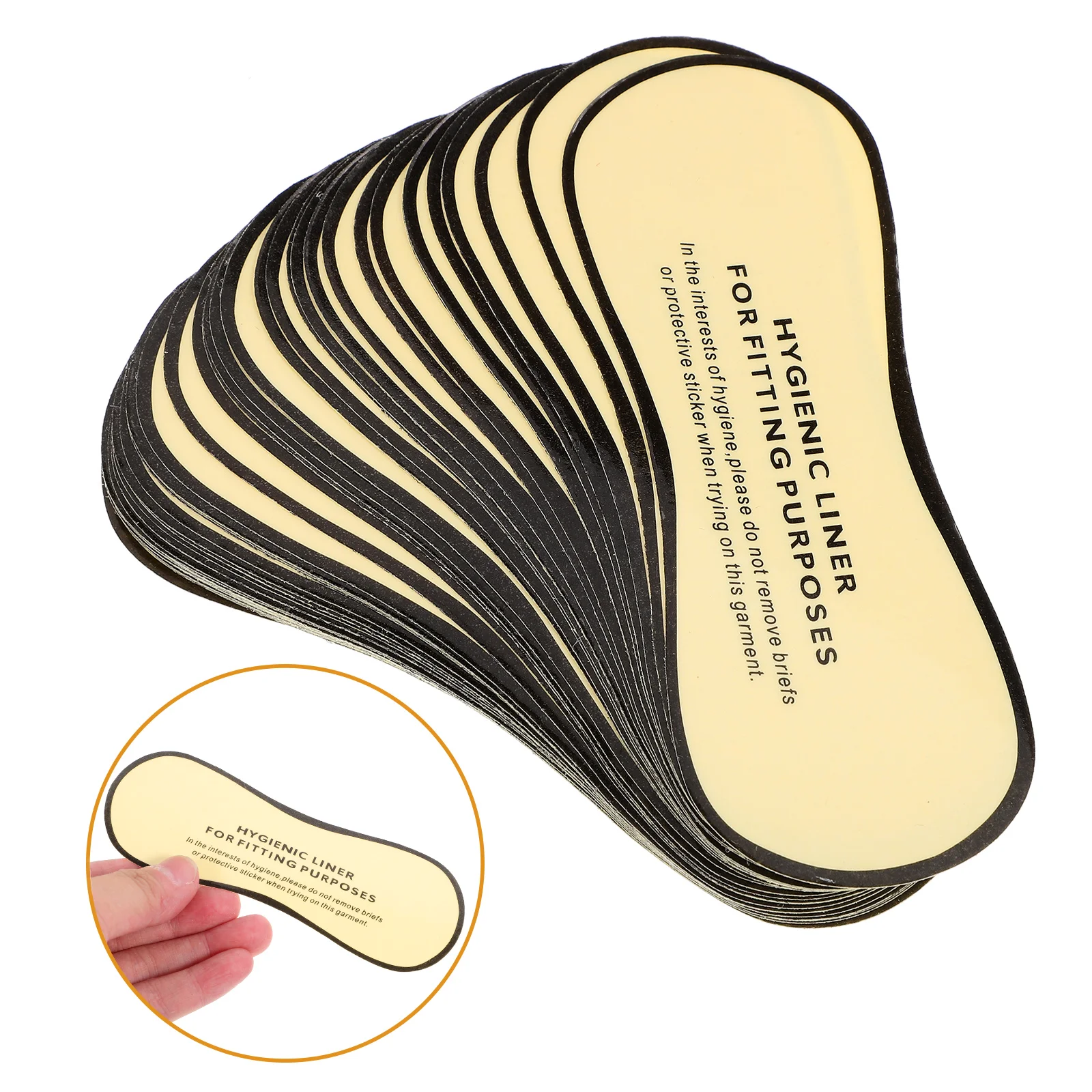 

Sticker For Swimsuit Liners Crotch Warning Label Lingerie Protective Adhesive Liner Pvc Self Adhesive Clear Fade