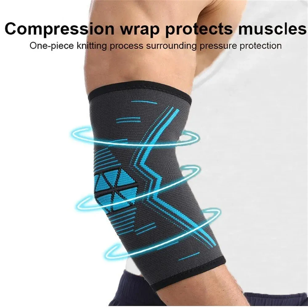 Arm Sleeve Elbow Compression Sleeve Forearm Pain Relief for Tendonitis Tennis Golfers Arthritis Workout Weight Lifting 1PC