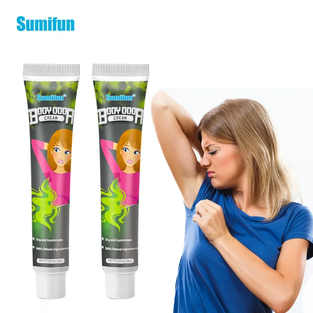 

1Pc Body Odor Removal Cream Sumifun Herbs Menthol Armpit Underarm Smell Remover Refreshing Deodorant Ointment Summer Care