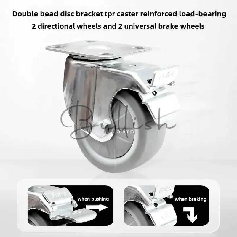 Workshop maintenance Steel tool trolley Drawer type removable three-layer trolley