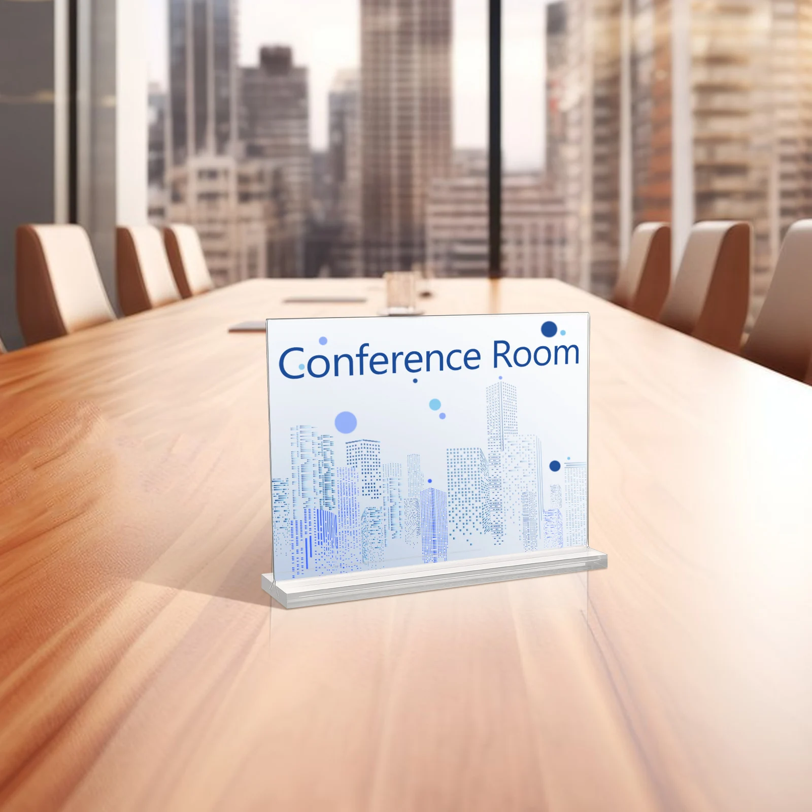 

3Pcs Acrylic Sign Holders Clear Display Stand Lightweight Transparent Tabletop Menu Brochure Holder for Restaurants Hotels