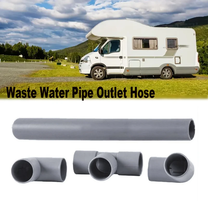 

25mm Caravan Drain Waste Water Pipe Outlet Hose Easy Drain Away Connection Kit For Caravan Motorhome RV Parts Replacement Parts