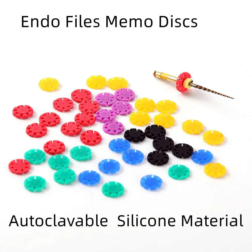 

Dental Endo Rotary Files Stopper Endodontic Root Canal File Counter Silicone Safety Memo Discs Counting Rings Autoclavable