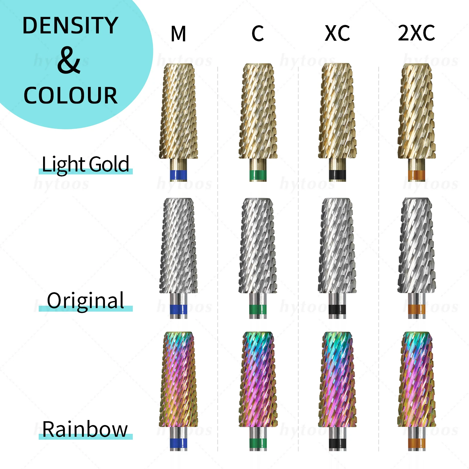 Hytoos segurança chanfro cônico prego brocas pro carboneto cônico prego bit para gel polonês remoção arquivo brocas acessórios ferramenta