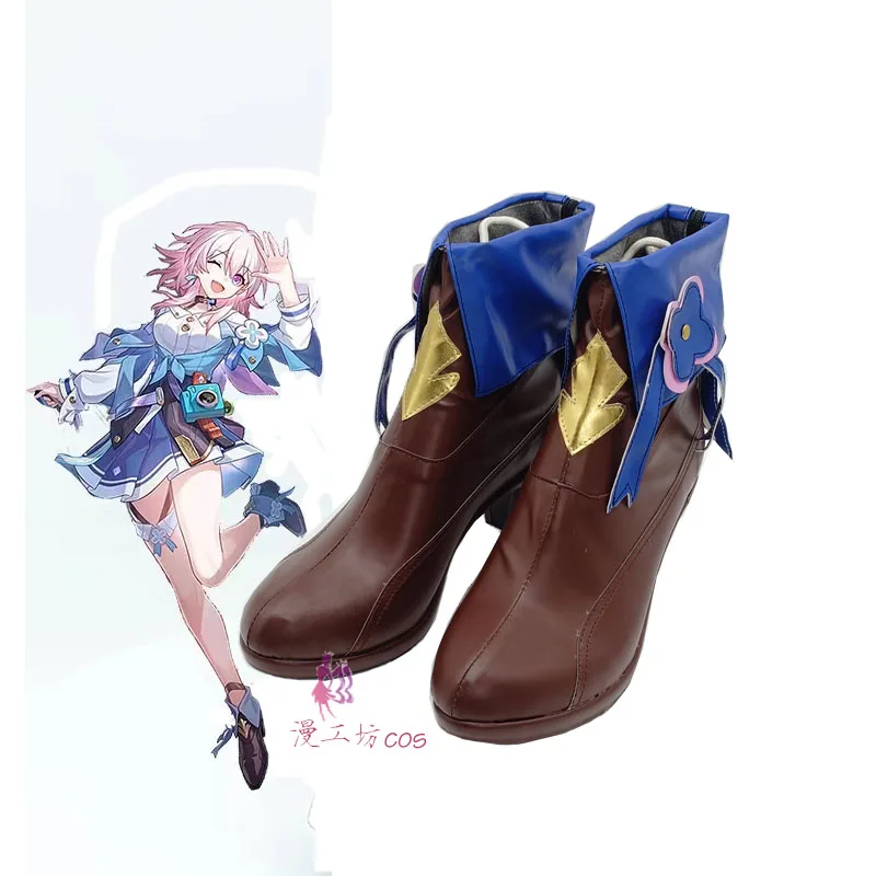 

Honkai: Star Rail March 7th Cos Shoes Anime Game Character Cosplay Shoes Boots