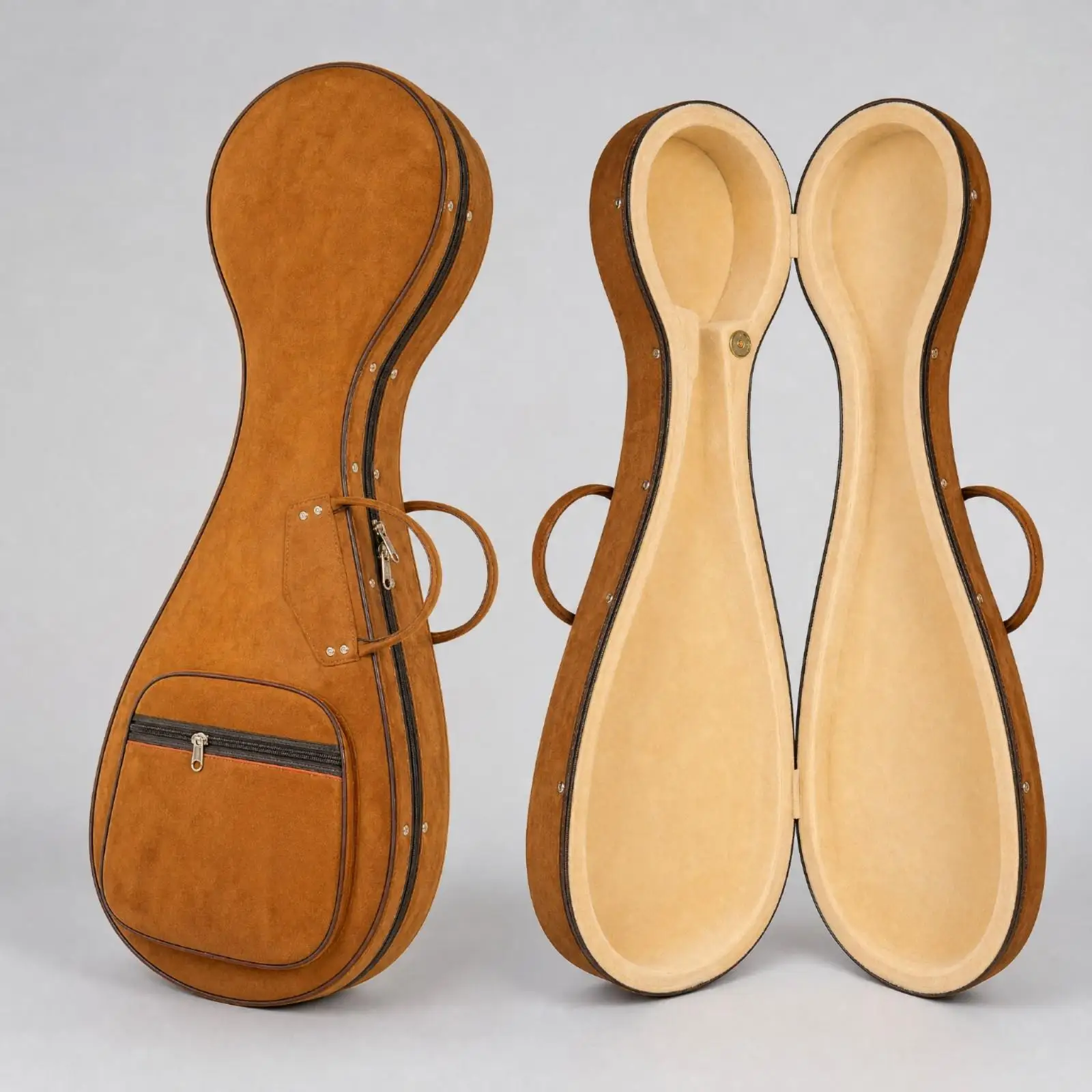 Pipa Instrument Case with Shockproof Padding and Front Pocket for Lessons and Gigs