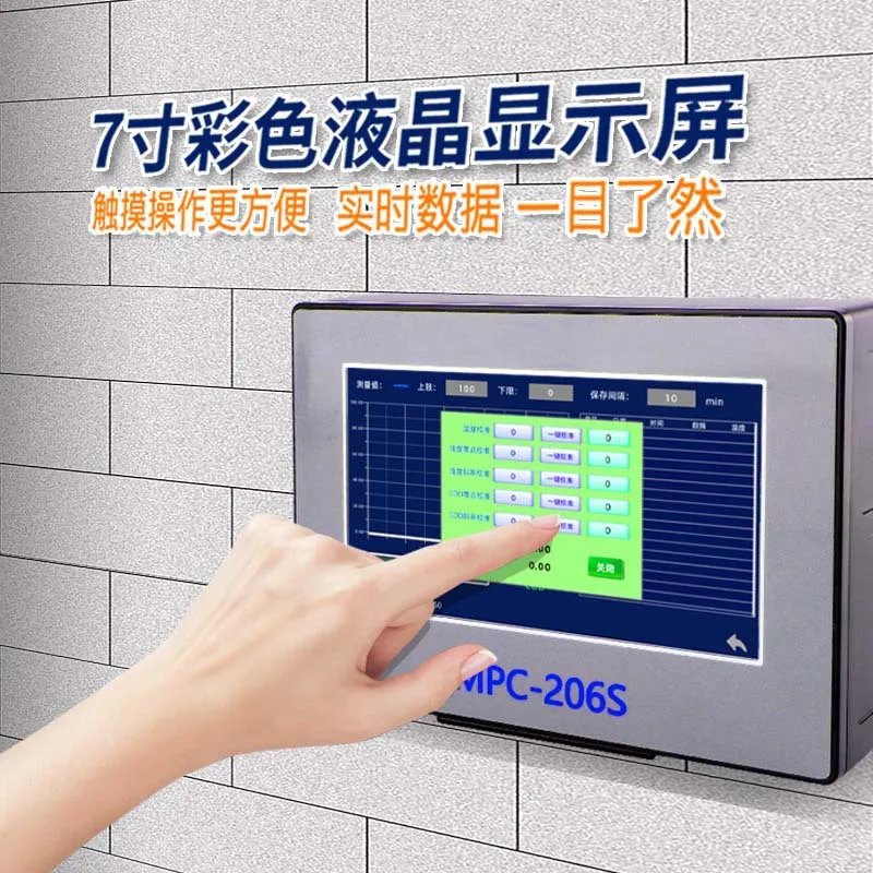 Water quality analyzer multi-function control end point display, data monitoring automatic identification