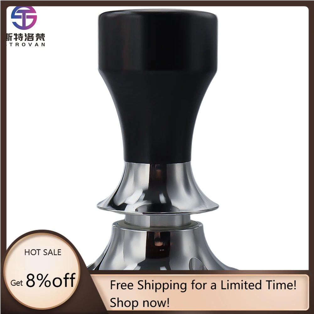 

STLF WJW Espresso Tools 304 Stainless Steel Coffee Tampers Adjustable 51/53/58/58.35mm Constant Force Calibrated Spring Coffee T