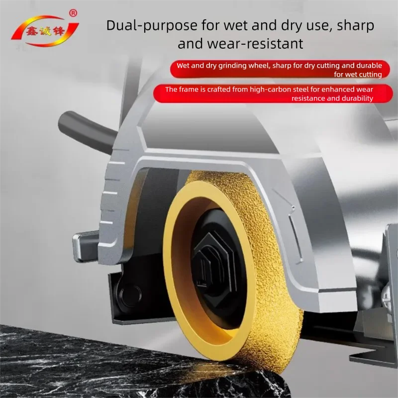 Parallel Edge Diamond Grinding Head Vacuum Brazed for Angle Grinder Stone Tile Marble Granite Chamfering Tool