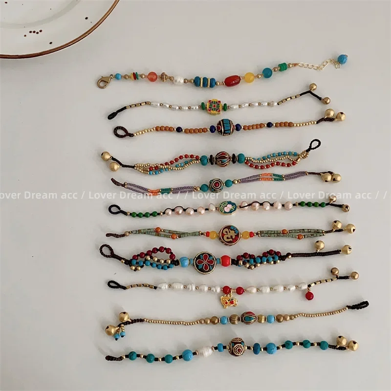 Ins Colorful Korean Stone Bracelet Beaded Handmade Personalized Fashion Layered Constellation Transit Jewelry