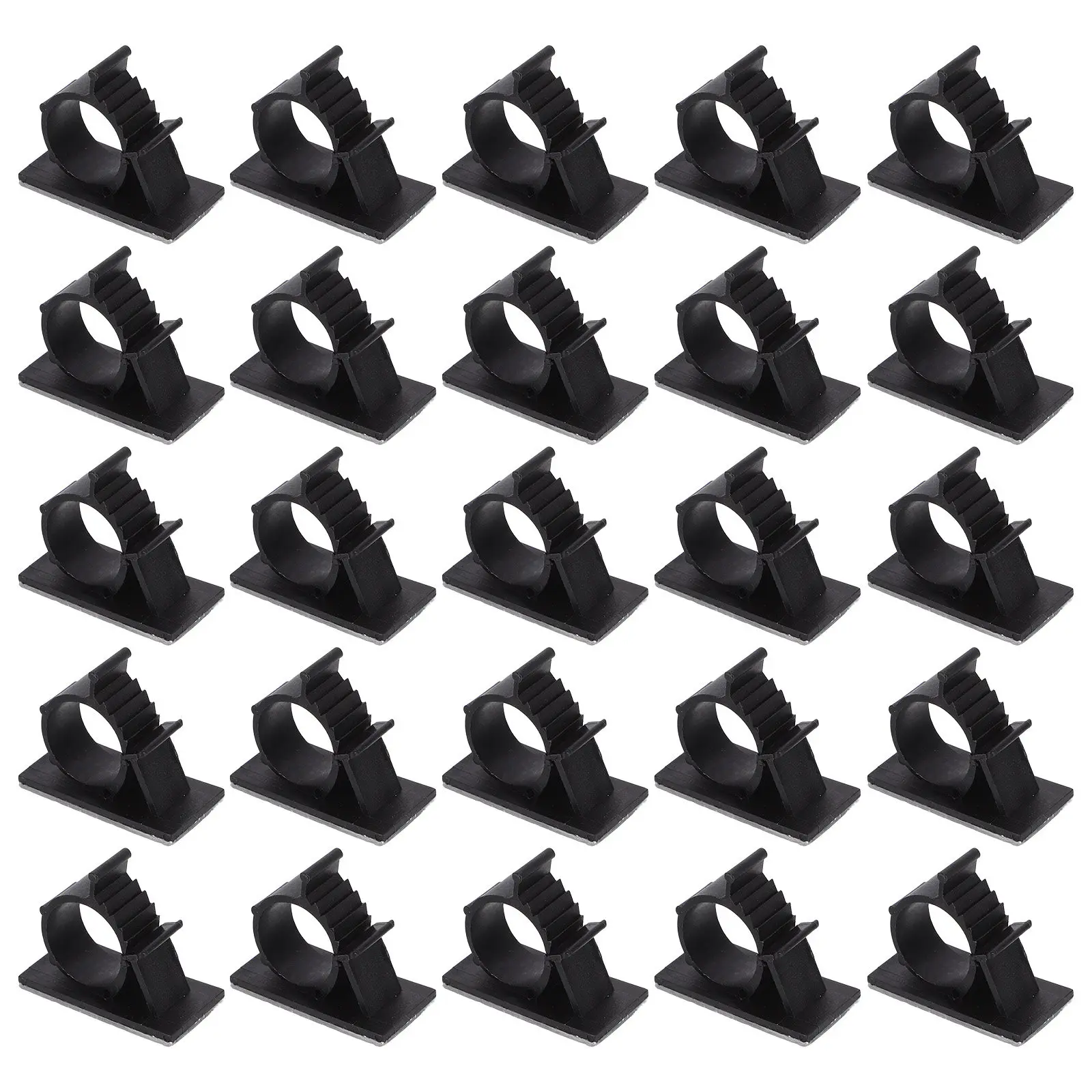 50Pcs Pipe Clamps Adhesive Cable Hose Clamps Plastic Holder for Water Hose Tube Organizing Fixing Clips Pipe Buckle