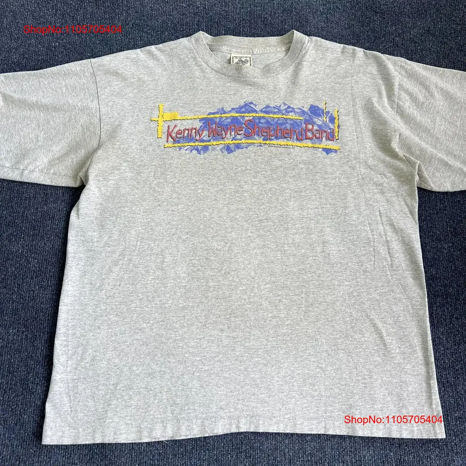 Vintage Kenny Wayne Shepherd Band T Shirt Mens XL Gray Live On Tour long or short sleeves vintage Washed Comfortable Casual