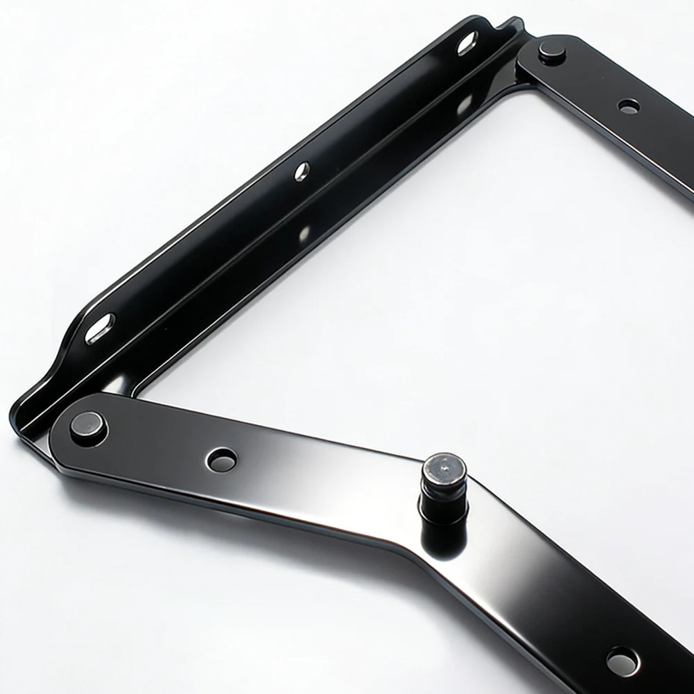 Black Folding Sofa Bed Hinges 2 pcs Steel Material for Smooth Folding Action in Convertible Sofa Bed Furniture Builds