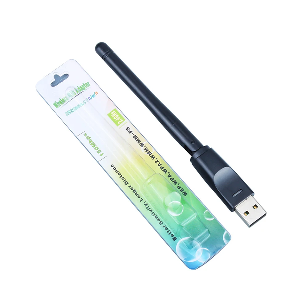 150Mbps MT7601 بطاقة الشبكة اللاسلكية USB صغير واي فاي محول LAN واي فاي استقبال دونغل هوائي 802.11 b/g/n ل STB الرقمي