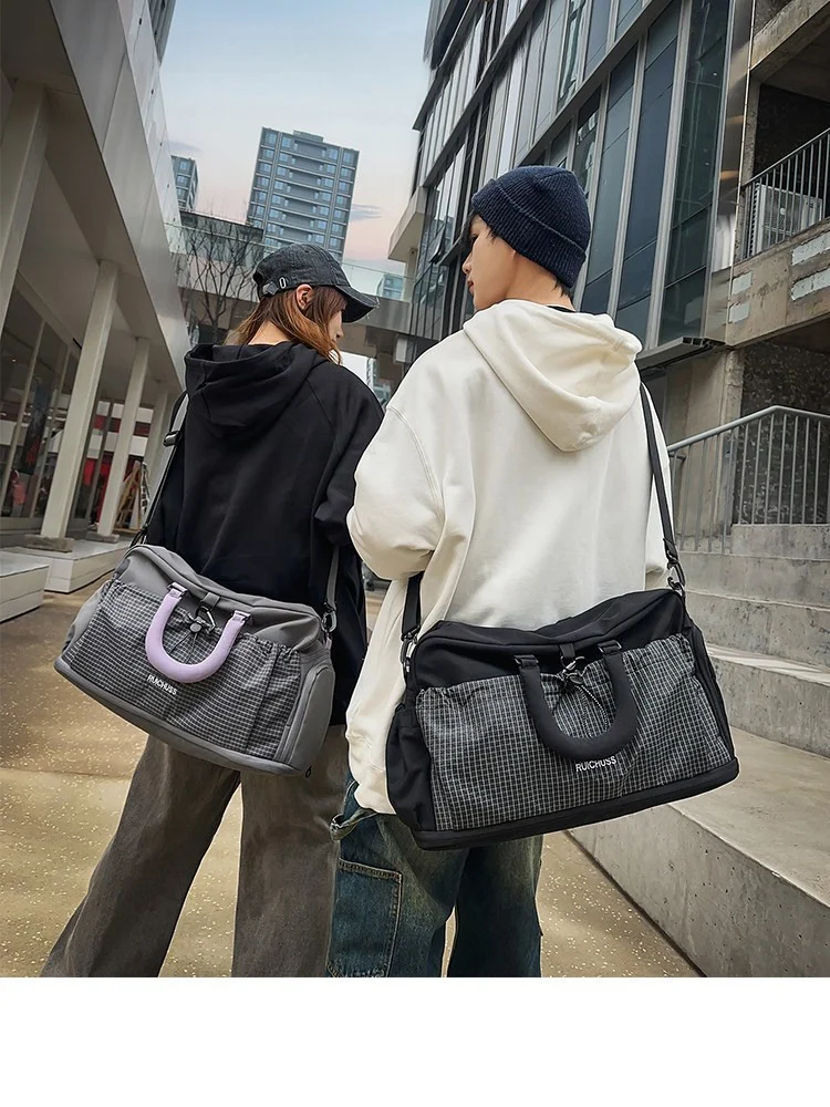 ur-大容量スポーツフィットネスバッグ通勤バックパック女性用軽量収納荷物バッグビジネストラベルチェックインバッグ