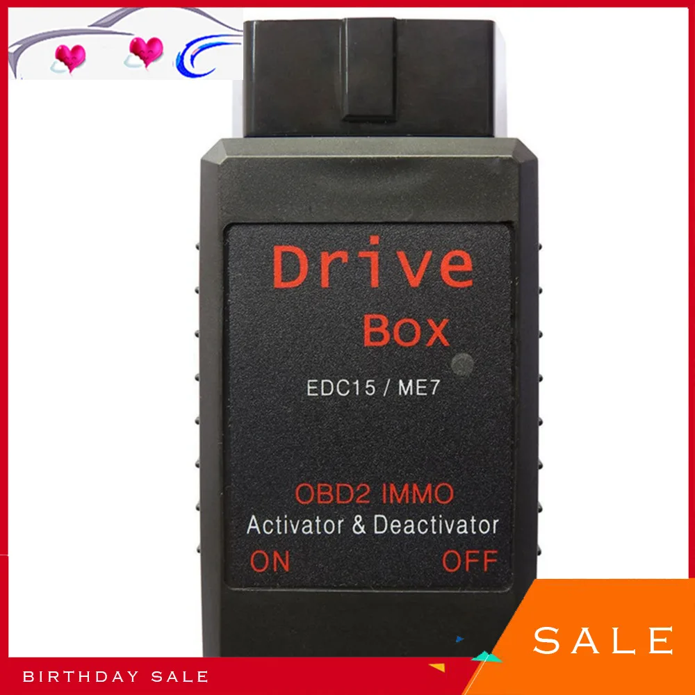 

OBDII Driver Switch OBD2 IMMO Deactivator Activator For Bosch VAG Drive Box EDC15/ME7 Car Diagnostic Tool Scanner