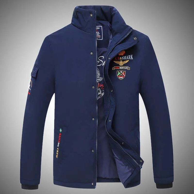 

Men's Thiened Cotton Jaet Autumn Winter New Sle ark Brand Loose Open Cardigan Large Size Cotton Coat Casual Faion