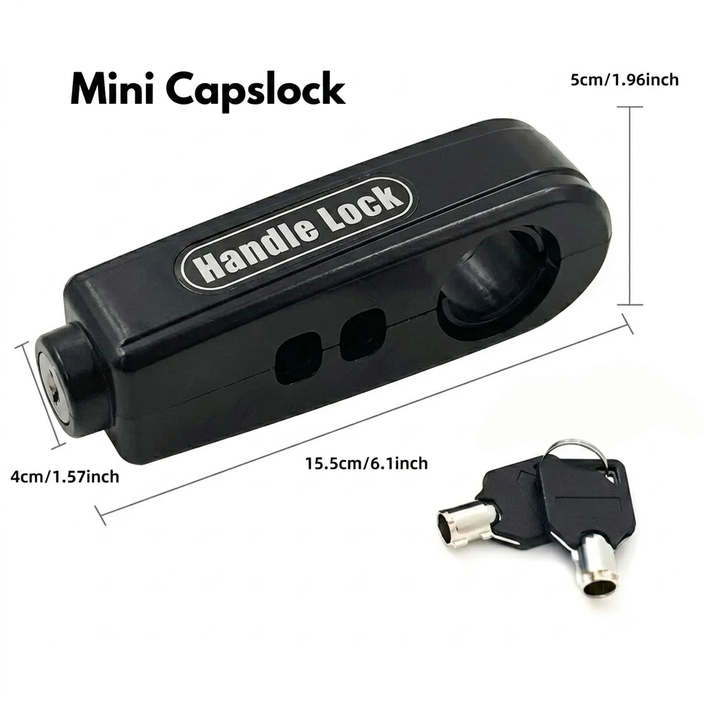 Universal Motorcycle Handlebar Grip Lock Anti-Theft Security Lock Brake Lever Lock for Scooter ATV Electric Bike
