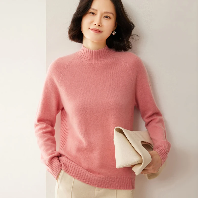 Women's Sweaters O-Neck Autumn Winter Basic Pullover Warm Cozy Casual Pulls Jumpers High-Quality Soft Wool Young Women's Clothes