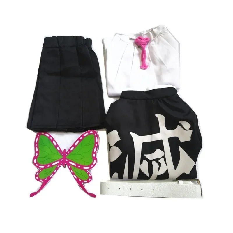 2025halloweenAnime Kanao Tsuyuri Kanawo Cosplay Kostuum Jurk Kleding Kimono Outfit Pruik Vlinder Hoofdtooi Volwassen Kids